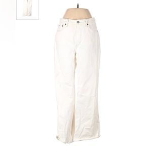 Abercrombie & Fitch the vintage flare white jeans size 6 (28) short length